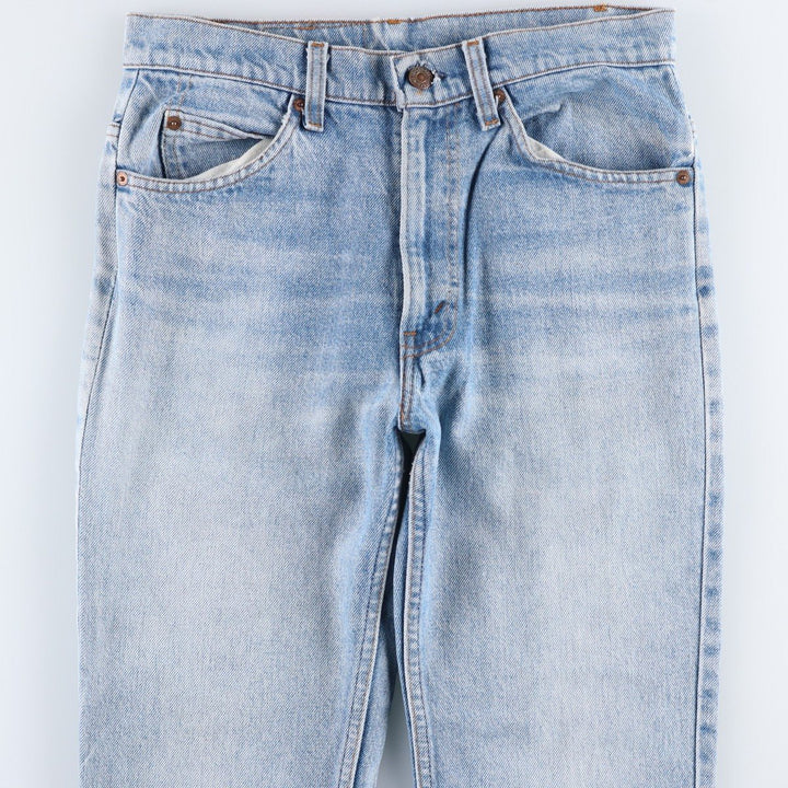 1990'S Levi's 20517-0217 Orange Tab Bootcut Denim Pants, Men's Size W30 (approx.), Vintage cotton Blue type light blue Vintage Second Hand