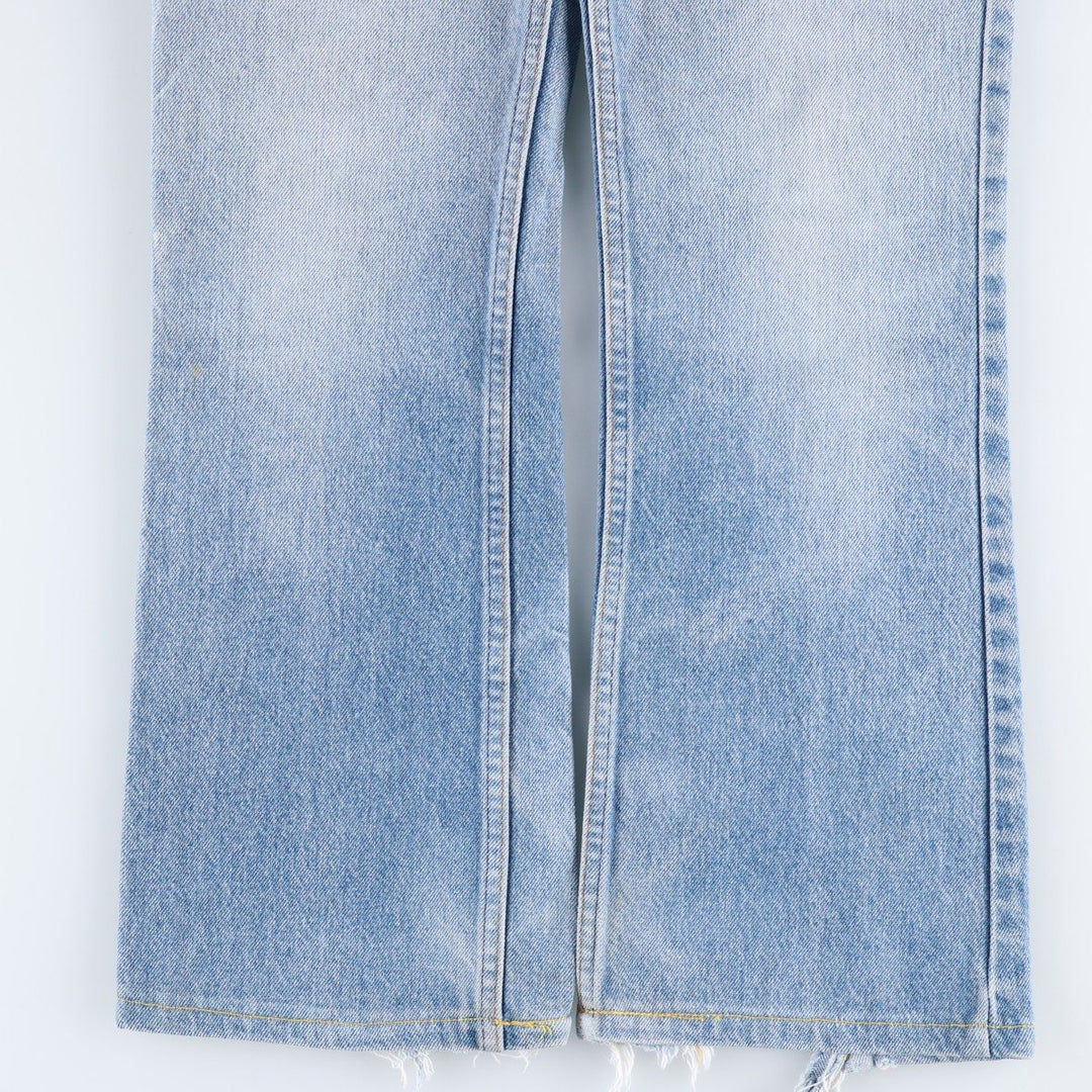 1990'S Levi's 20517-0217 Orange Tab Bootcut Denim Pants, Men's Size W30 (approx.), Vintage cotton Blue type light blue Vintage Second Hand
