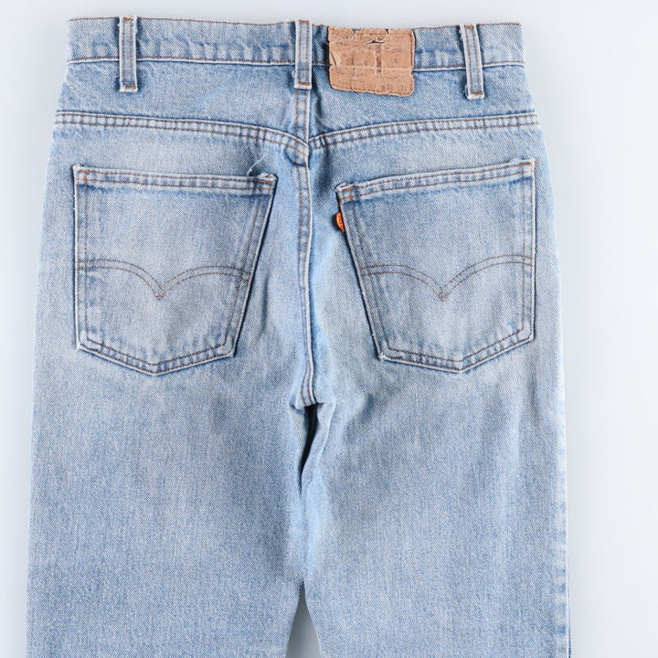 1990'S Levi's 20517-0217 Orange Tab Bootcut Denim Pants, Men's Size W30 (approx.), Vintage cotton Blue type light blue Vintage Second Hand