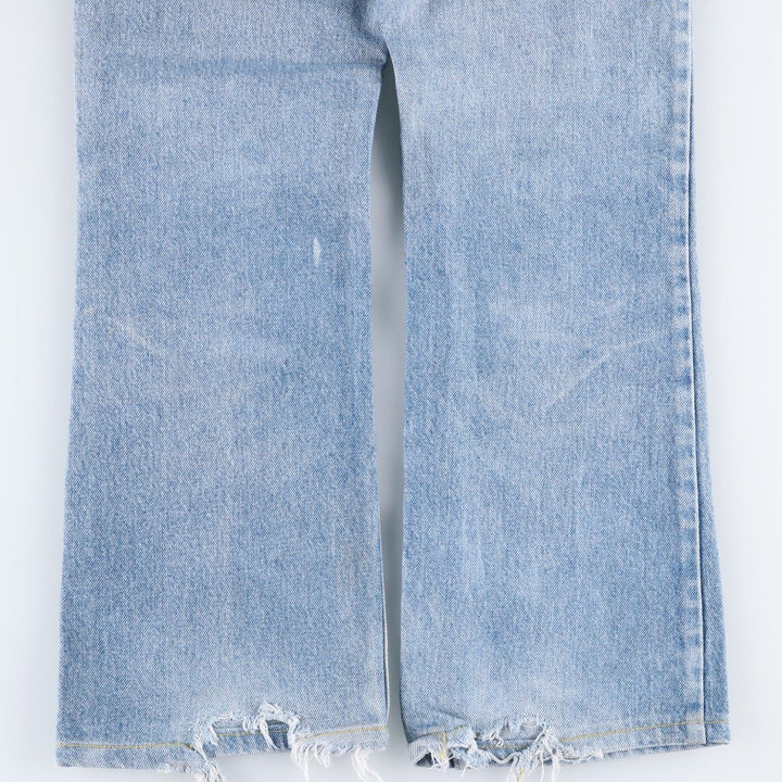 1990'S Levi's 20517-0217 Orange Tab Bootcut Denim Pants, Men's Size W30 (approx.), Vintage cotton Blue type light blue Vintage Second Hand