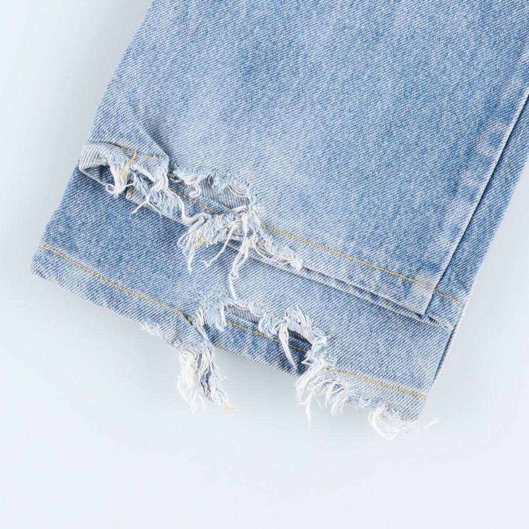 1990'S Levi's 20517-0217 Orange Tab Bootcut Denim Pants, Men's Size W30 (approx.), Vintage cotton Blue type light blue Vintage Second Hand