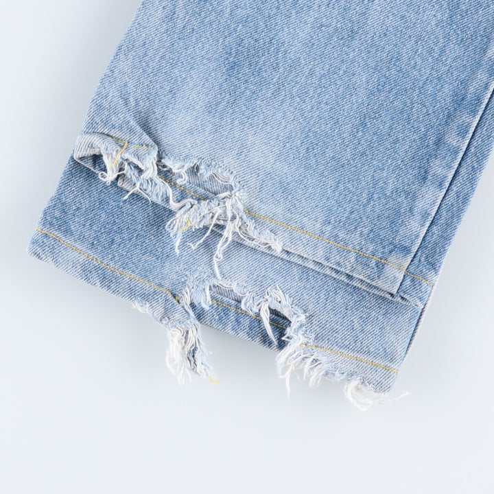 1990'S Levi's 20517-0217 Orange Tab Bootcut Denim Pants, Men's Size W30 (approx.), Vintage cotton Blue type light blue Vintage Second Hand