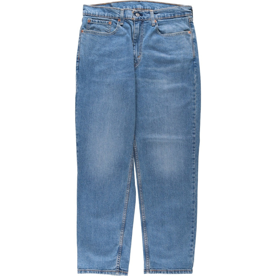 Levi's 550 tapered denim pants for men, size W34 cotton blue type Vintage Second Hand