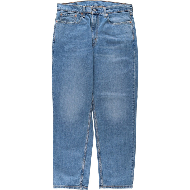 Levi's 550 tapered denim pants for men, size W34 cotton blue type Vintage Second Hand