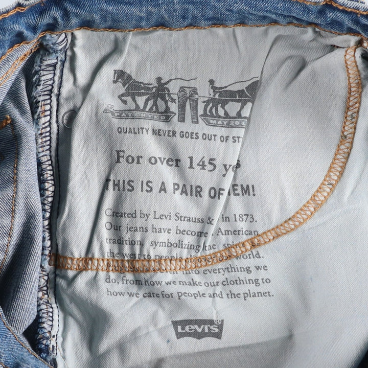 Levi's 550 tapered denim pants for men, size W34 cotton blue type Vintage Second Hand