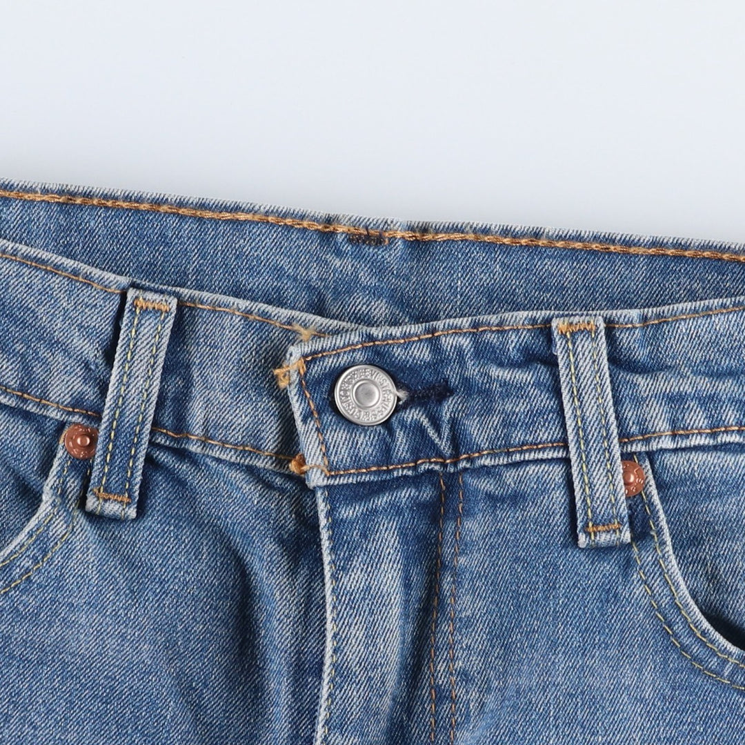 Levi's 550 tapered denim pants for men, size W34 cotton blue type Vintage Second Hand