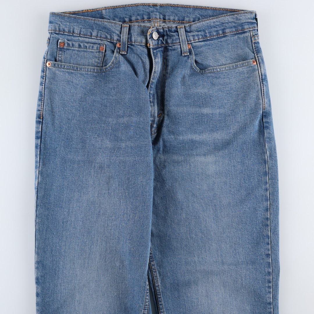 Levi's 550 tapered denim pants for men, size W34 cotton blue type Vintage Second Hand
