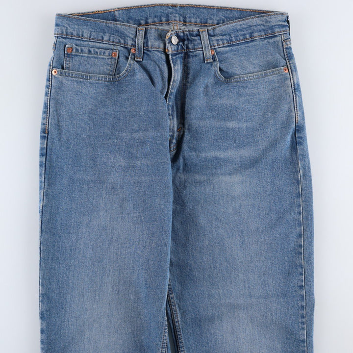Levi's 550 tapered denim pants for men, size W34 cotton blue type Vintage Second Hand