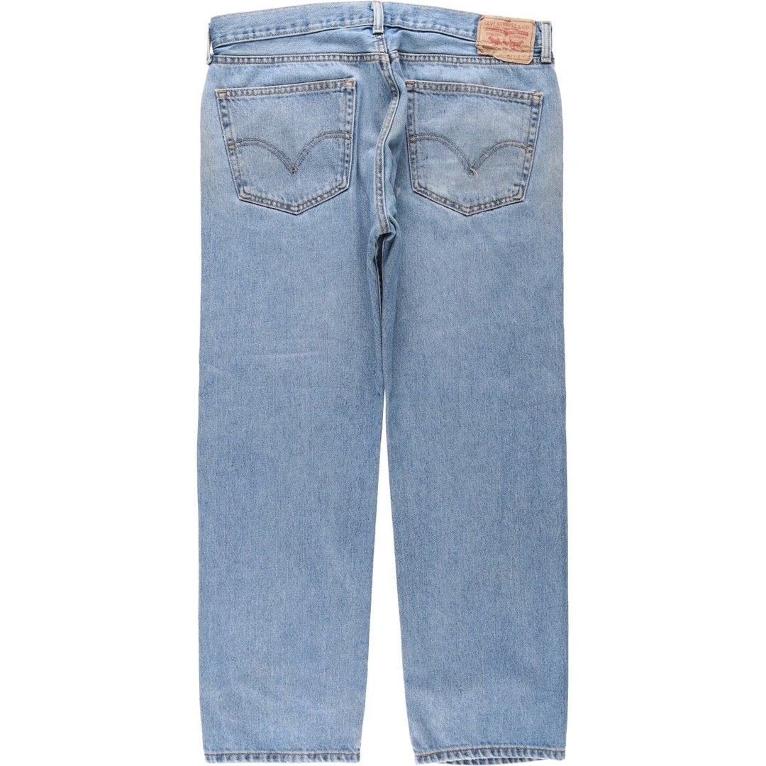 Levi's 505 STRAIGHT FIT tapered denim pants for men, size w37 cotton blue type Vintage Second Hand