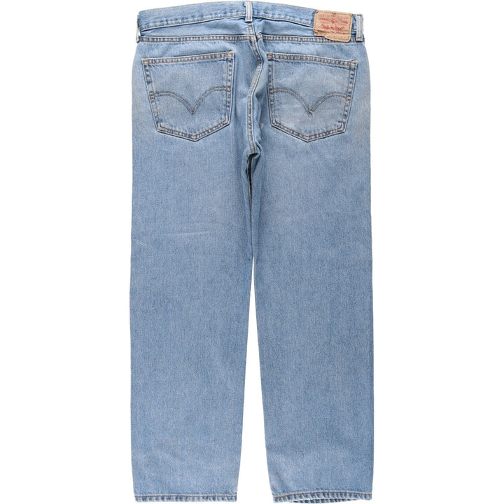 Levi's 505 STRAIGHT FIT tapered denim pants for men, size w37 cotton blue type Vintage Second Hand