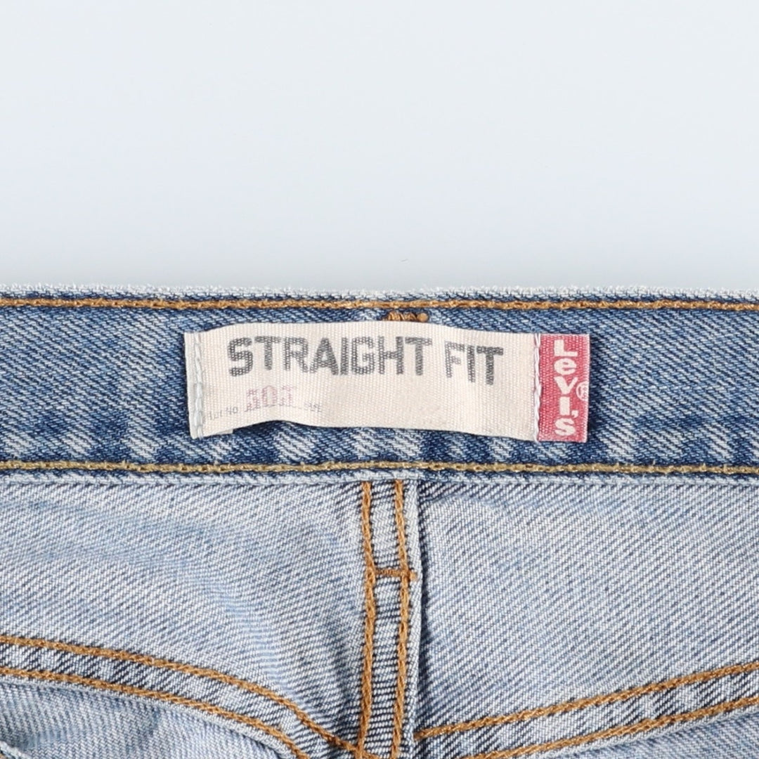 Levi's 505 STRAIGHT FIT tapered denim pants for men, size w37 cotton blue type Vintage Second Hand