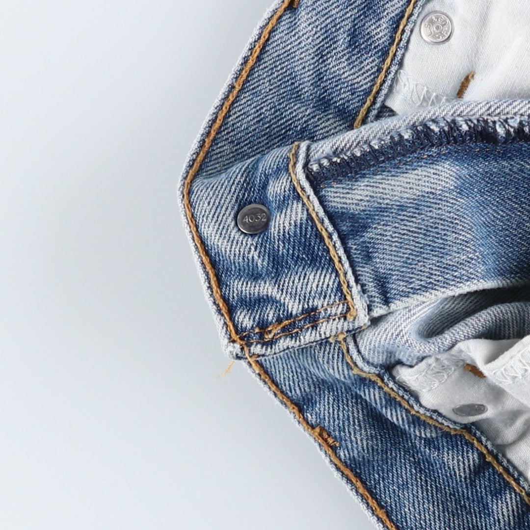 Levi's 505 STRAIGHT FIT tapered denim pants for men, size w37 cotton blue type Vintage Second Hand