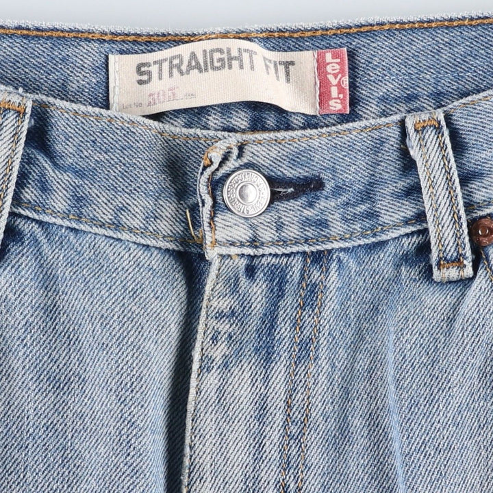Levi's 505 STRAIGHT FIT tapered denim pants for men, size w37 cotton blue type Vintage Second Hand