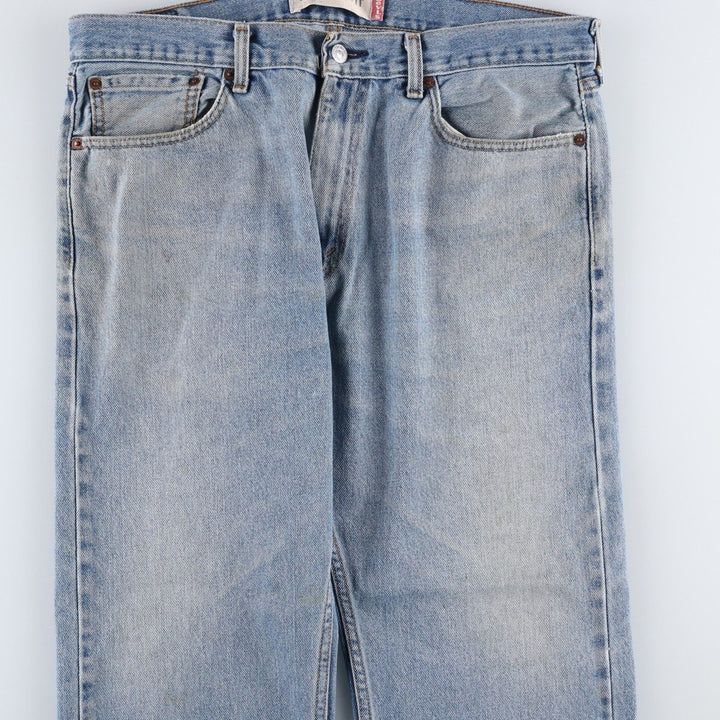 Levi's 505 STRAIGHT FIT tapered denim pants for men, size w37 cotton blue type Vintage Second Hand