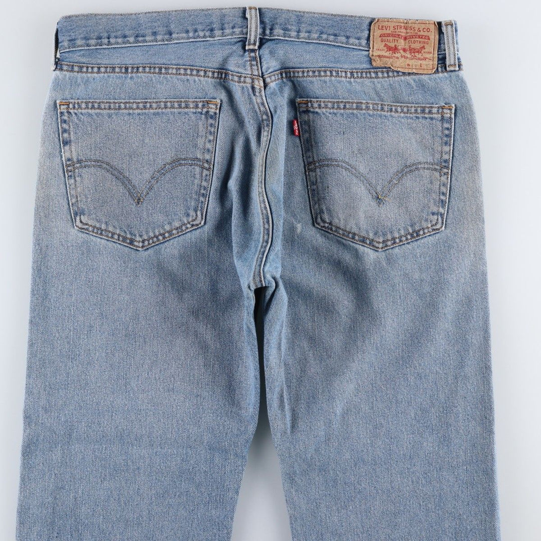 Levi's 505 STRAIGHT FIT tapered denim pants for men, size w37 cotton blue type Vintage Second Hand