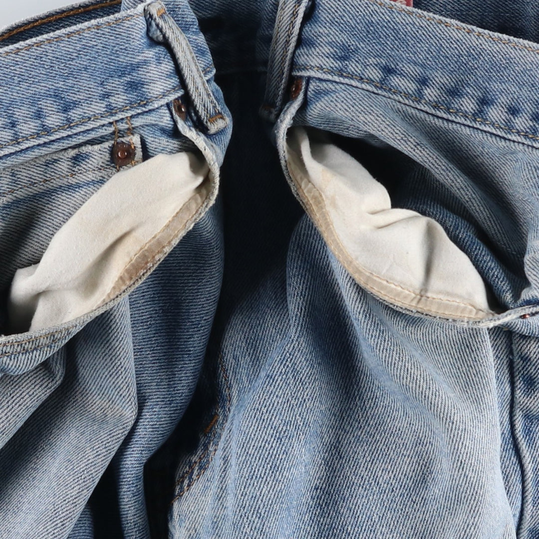 Levi's 505 STRAIGHT FIT tapered denim pants for men, size w37 cotton blue type Vintage Second Hand
