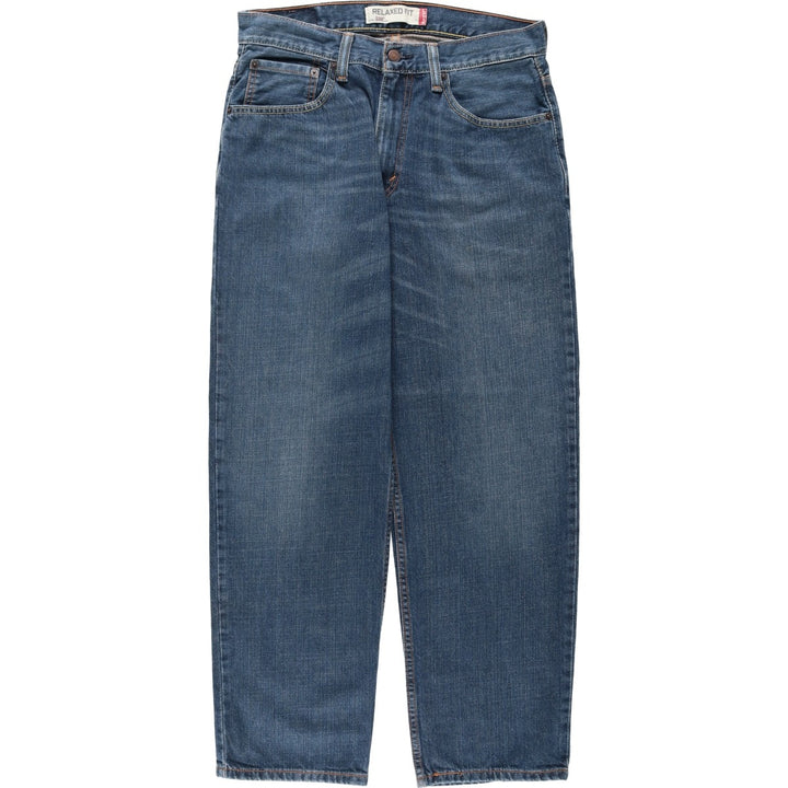 Levi's 550 Relaxed Fit Tapered Denim Pants for Men, W32 equivalent cotton blue type Vintage Second Hand