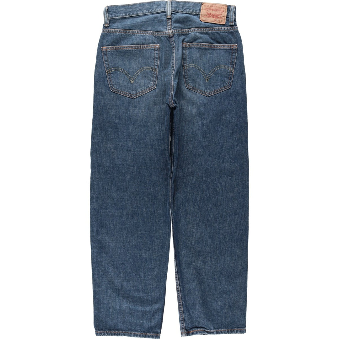 Levi's 550 Relaxed Fit Tapered Denim Pants for Men, W32 equivalent cotton blue type Vintage Second Hand