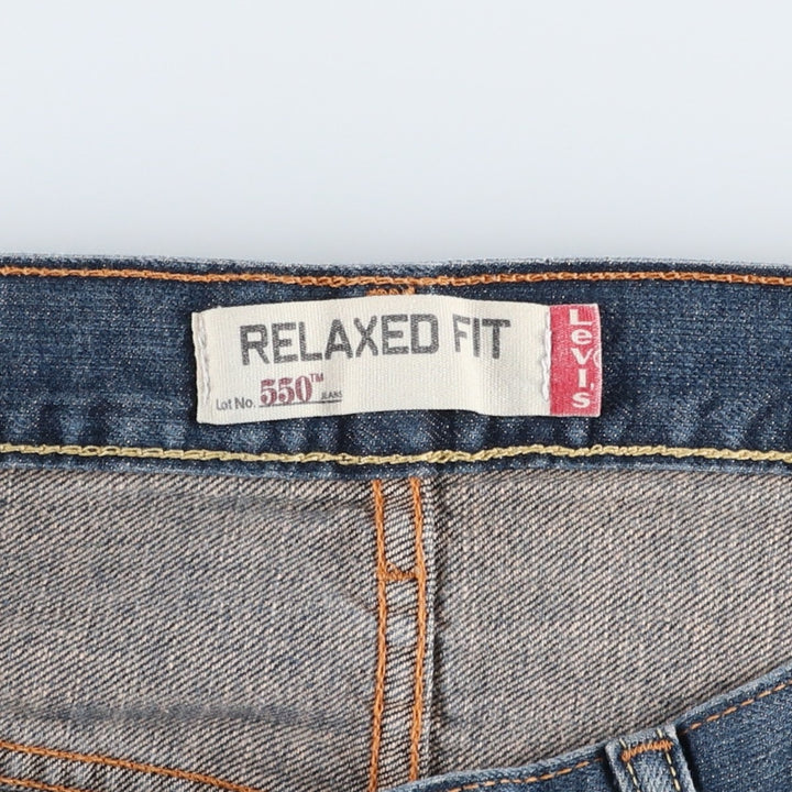 Levi's 550 Relaxed Fit Tapered Denim Pants for Men, W32 equivalent cotton blue type Vintage Second Hand