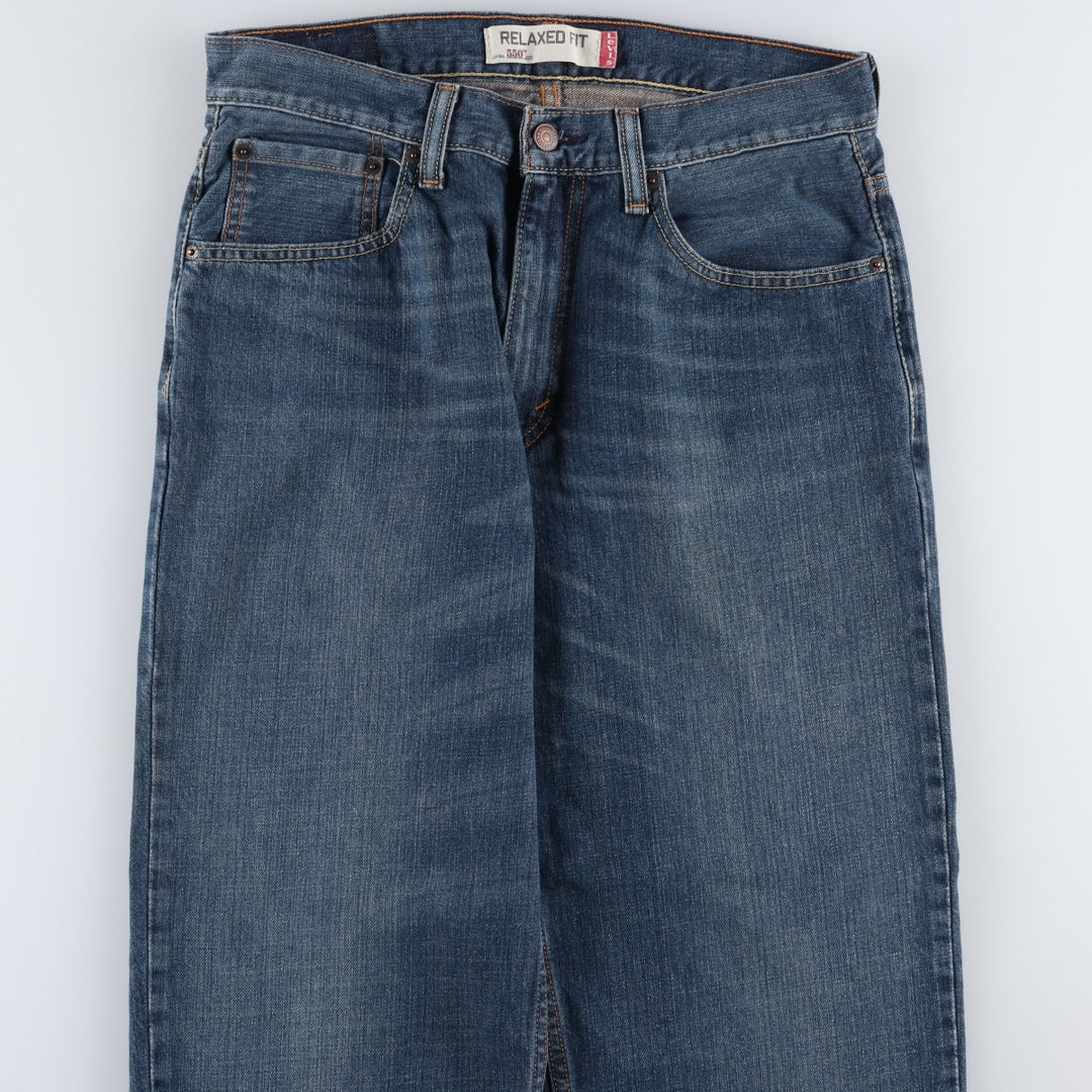 Levi's 550 Relaxed Fit Tapered Denim Pants for Men, W32 equivalent cotton blue type Vintage Second Hand