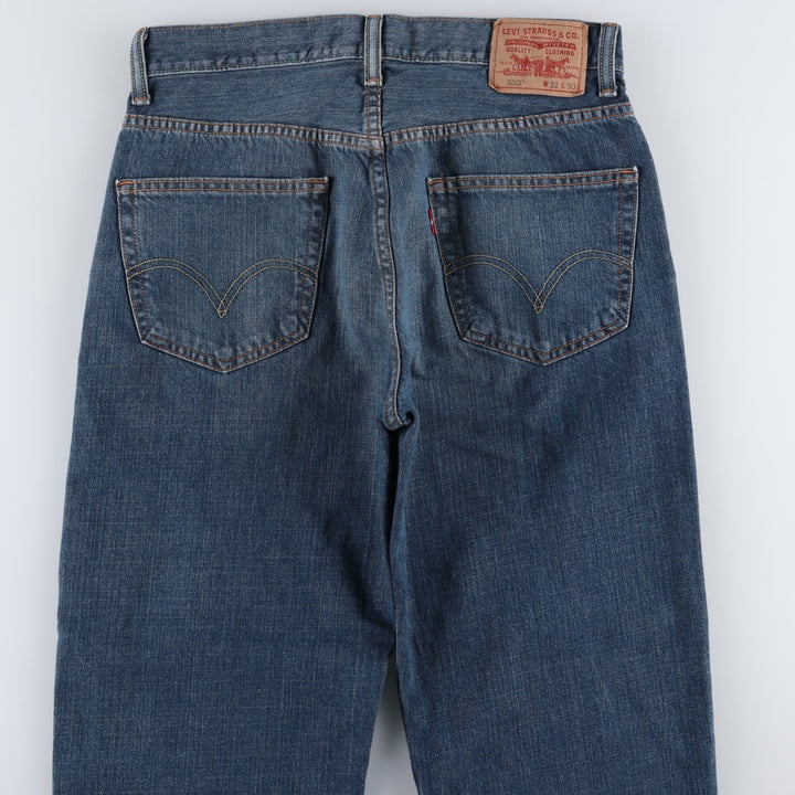 Levi's 550 Relaxed Fit Tapered Denim Pants for Men, W32 equivalent cotton blue type Vintage Second Hand