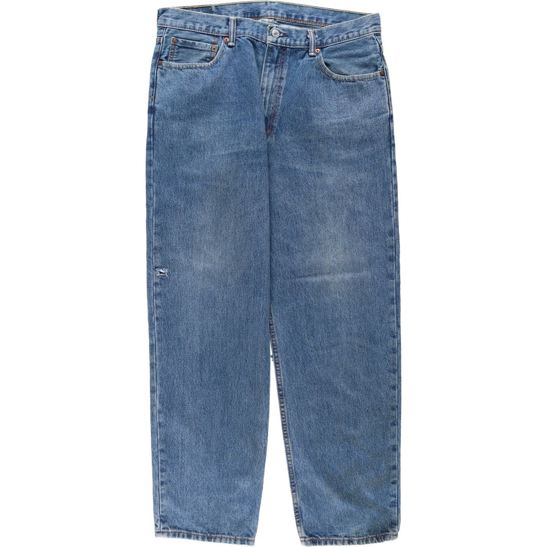Levi's 550 tapered denim pants for men, size w36 cotton blue type Vintage Second Hand