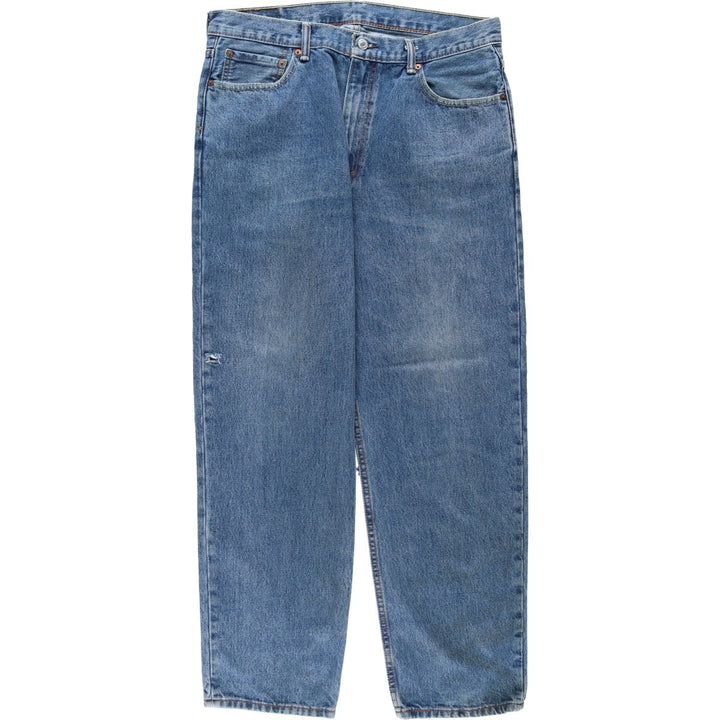 Levi's 550 tapered denim pants for men, size w36 cotton blue type Vintage Second Hand