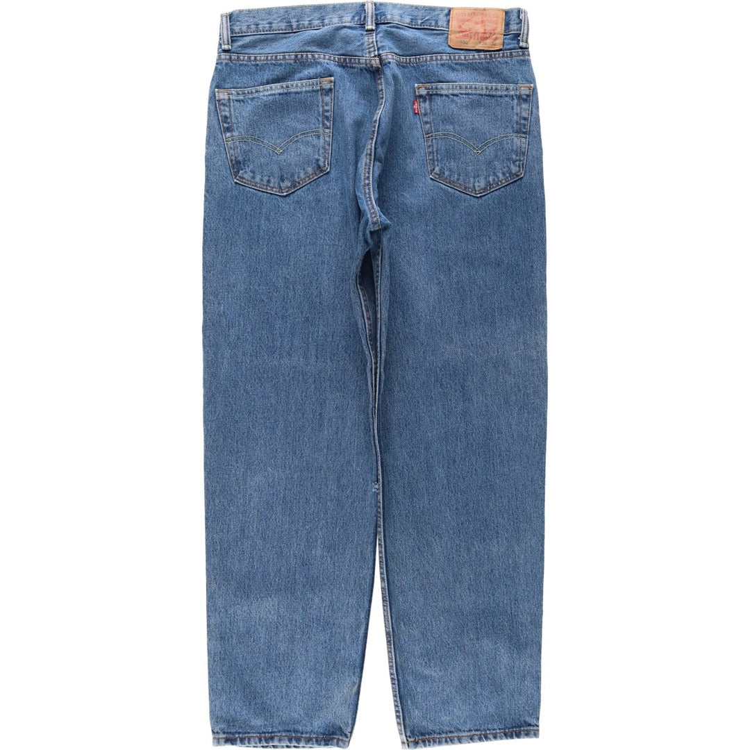 Levi's 550 tapered denim pants for men, size w36 cotton blue type Vintage Second Hand