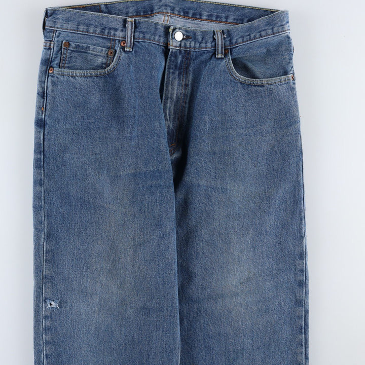 Levi's 550 tapered denim pants for men, size w36 cotton blue type Vintage Second Hand
