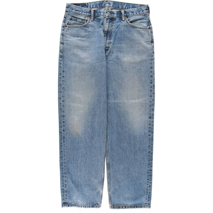 Levi's 550 tapered denim pants for men, size w36 cotton blue type Vintage Second Hand