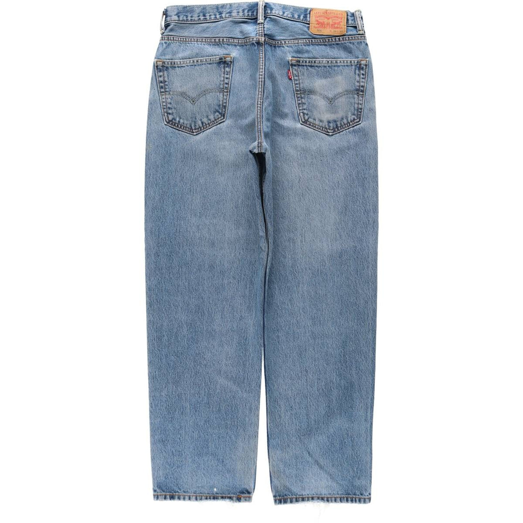 Levi's 550 tapered denim pants for men, size w36 cotton blue type Vintage Second Hand