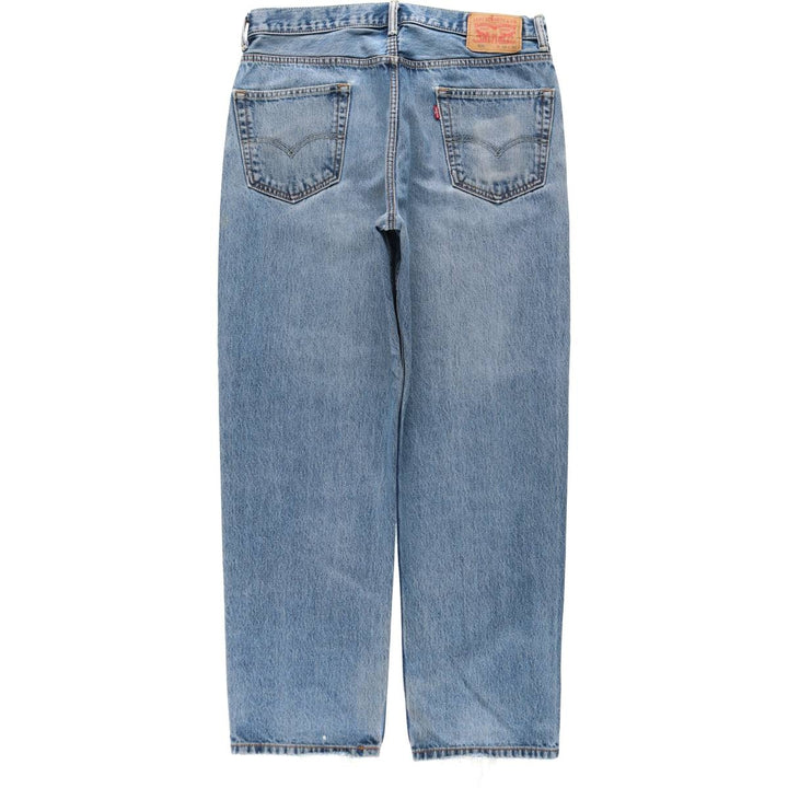 Levi's 550 tapered denim pants for men, size w36 cotton blue type Vintage Second Hand