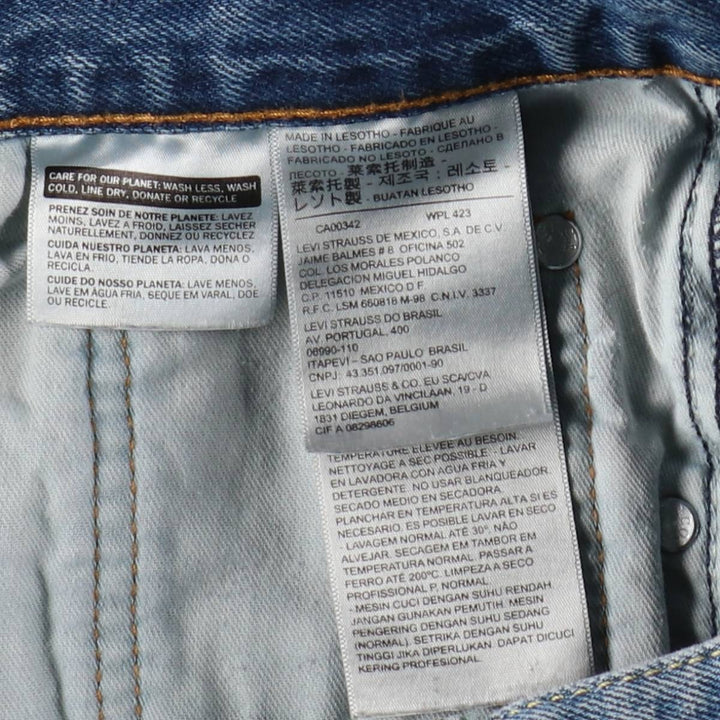 Levi's 550 tapered denim pants for men, size w36 cotton blue type Vintage Second Hand