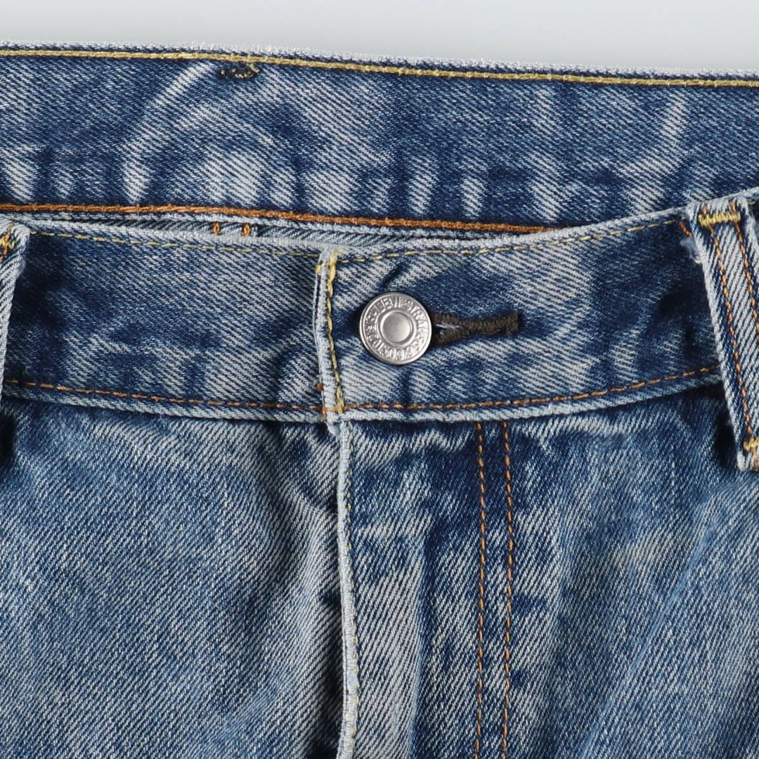 Levi's 550 tapered denim pants for men, size w36 cotton blue type Vintage Second Hand