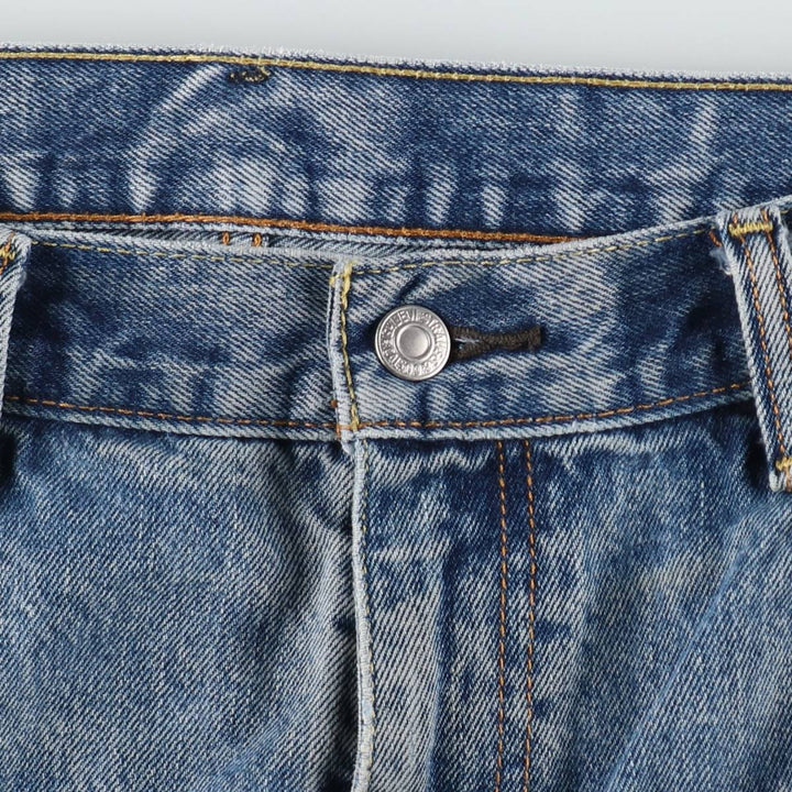 Levi's 550 tapered denim pants for men, size w36 cotton blue type Vintage Second Hand