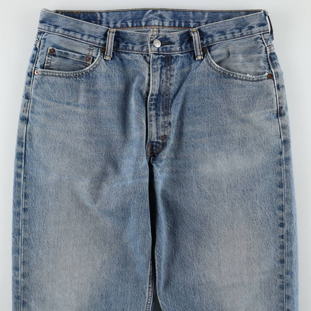 Levi's 550 tapered denim pants for men, size w36 cotton blue type Vintage Second Hand