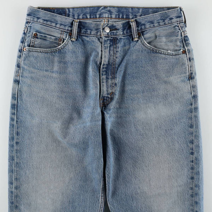 Levi's 550 tapered denim pants for men, size w36 cotton blue type Vintage Second Hand