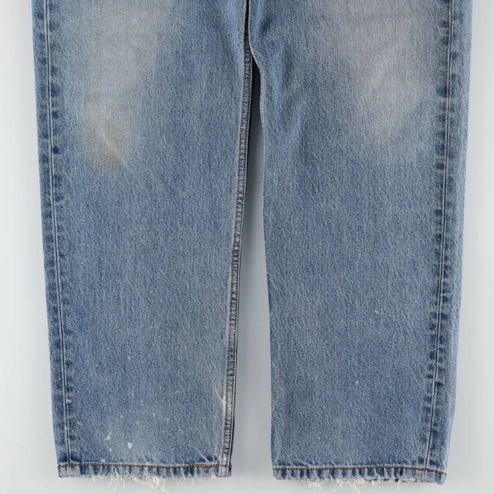 Levi's 550 tapered denim pants for men, size w36 cotton blue type Vintage Second Hand