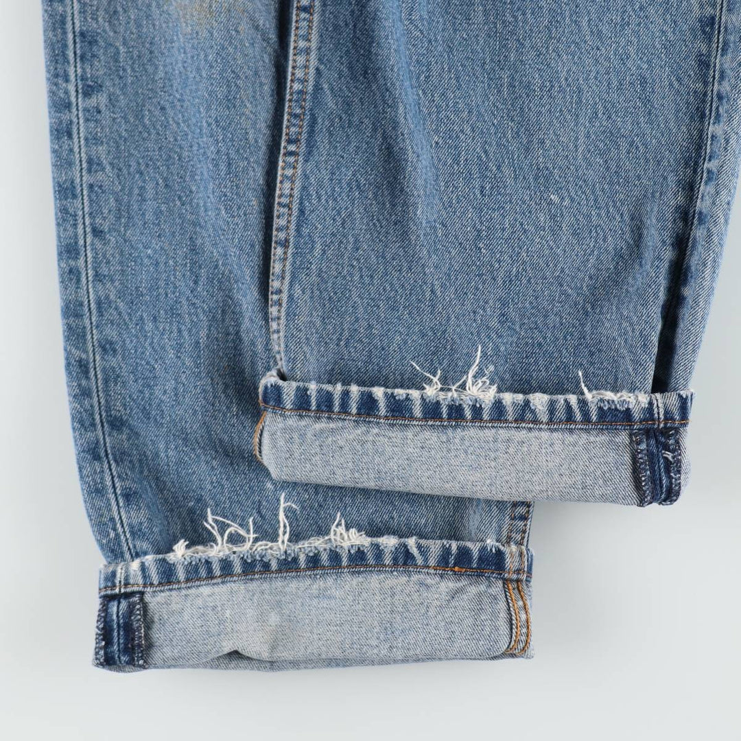 Levi's 550 tapered denim pants for men, size w36 cotton blue type Vintage Second Hand