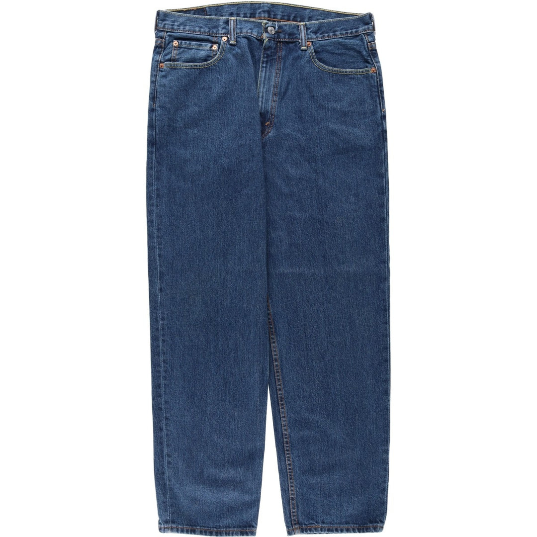 Levi's 550 tapered denim pants for men, size w37 cotton navy blue type Vintage Second Hand