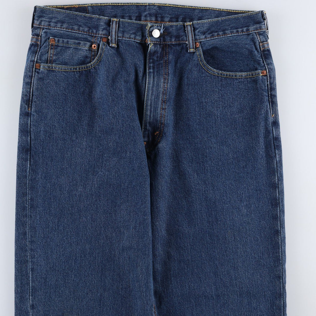 Levi's 550 tapered denim pants for men, size w37 cotton navy blue type Vintage Second Hand