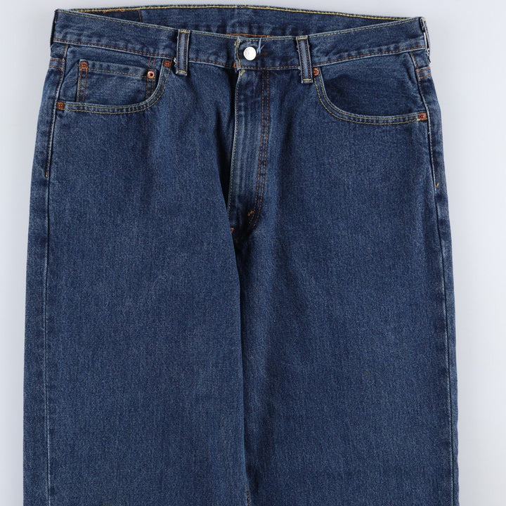 Levi's 550 tapered denim pants for men, size w37 cotton navy blue type Vintage Second Hand