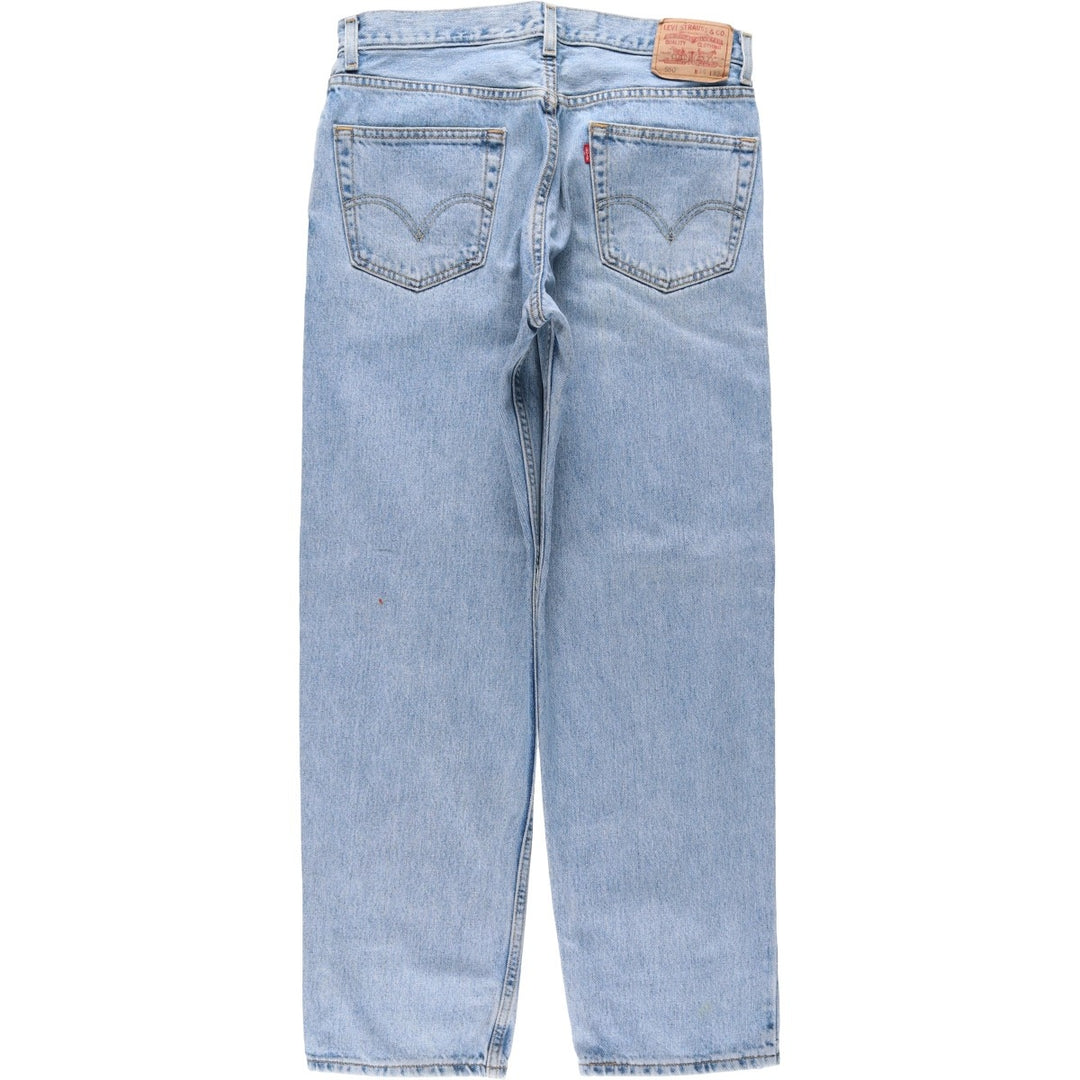Levi's 550 Relaxed Fit Tapered Denim Pants for Men, W33 cotton Blue type light blue Vintage Second Hand