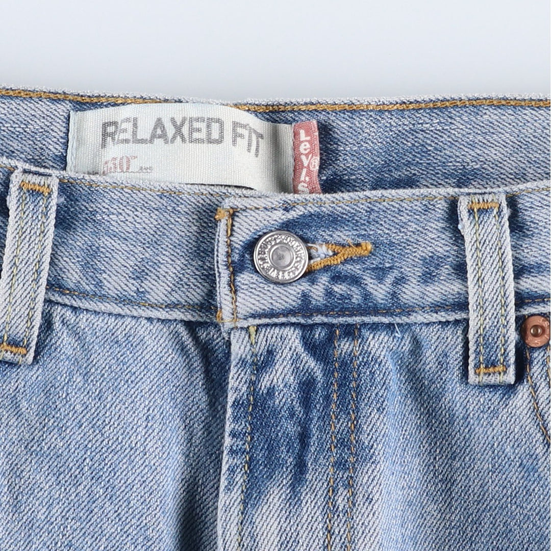Levi's 550 Relaxed Fit Tapered Denim Pants for Men, W33 cotton Blue type light blue Vintage Second Hand