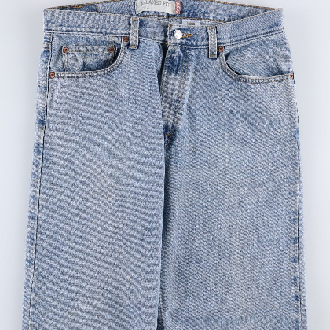 Levi's 550 Relaxed Fit Tapered Denim Pants for Men, W33 cotton Blue type light blue Vintage Second Hand