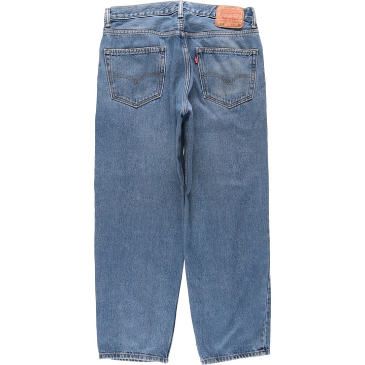 Levi's 550 Relaxed Fit Tapered Denim Pants for Men, W34 equivalent cotton blue type Vintage Second Hand