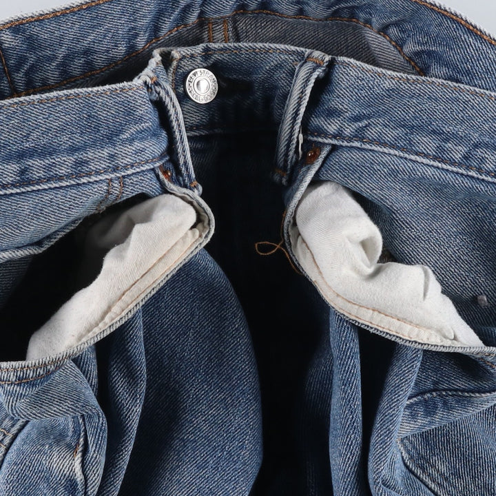 Levi's 550 Relaxed Fit Tapered Denim Pants for Men, W34 equivalent cotton blue type Vintage Second Hand