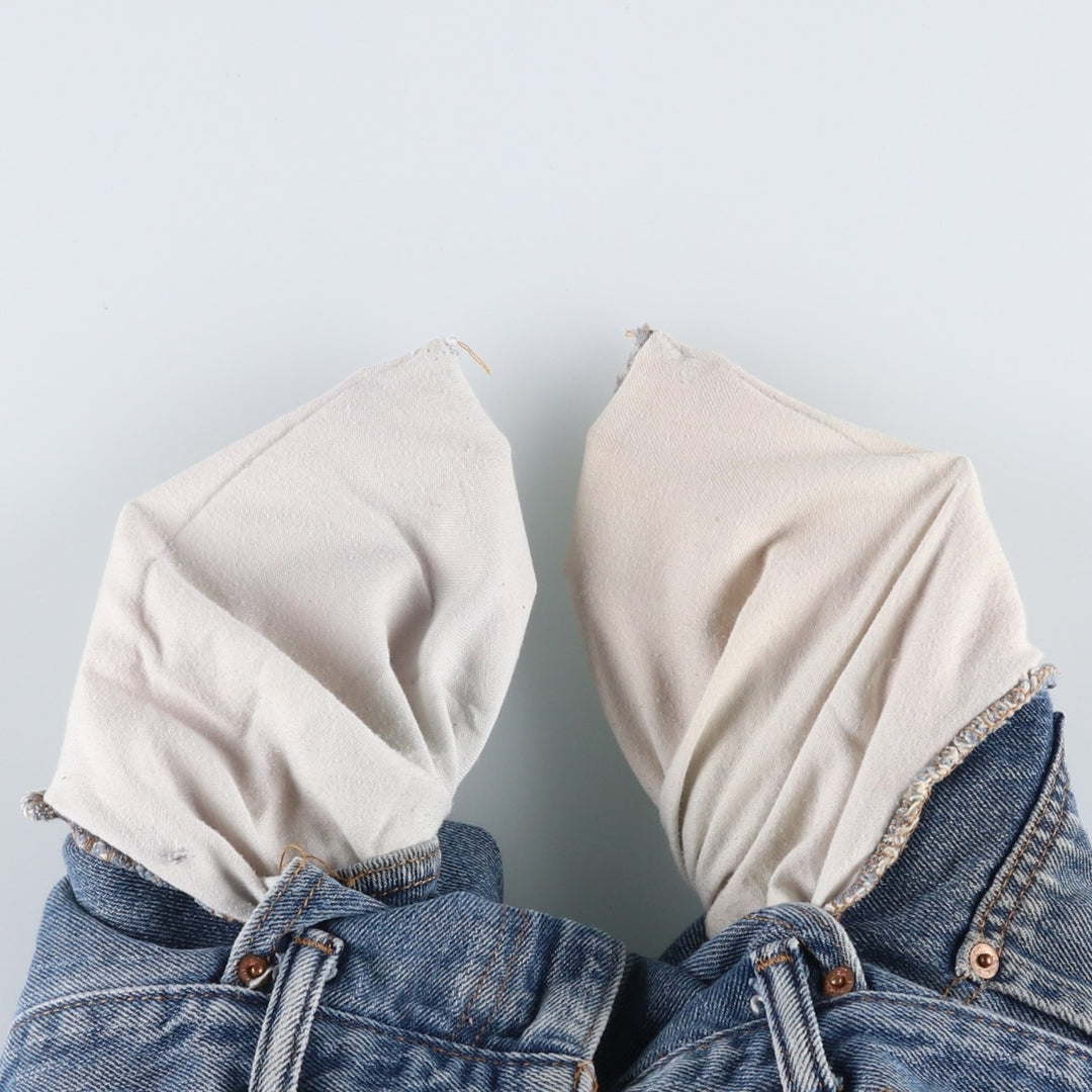 Levi's 550 Relaxed Fit Tapered Denim Pants for Men, W34 equivalent cotton blue type Vintage Second Hand