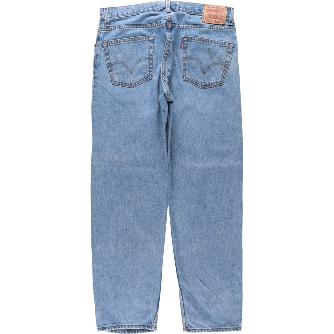 Levi's 550 Relaxed Fit Tapered Denim Pants for Men, W37 cotton blue type Vintage Second Hand