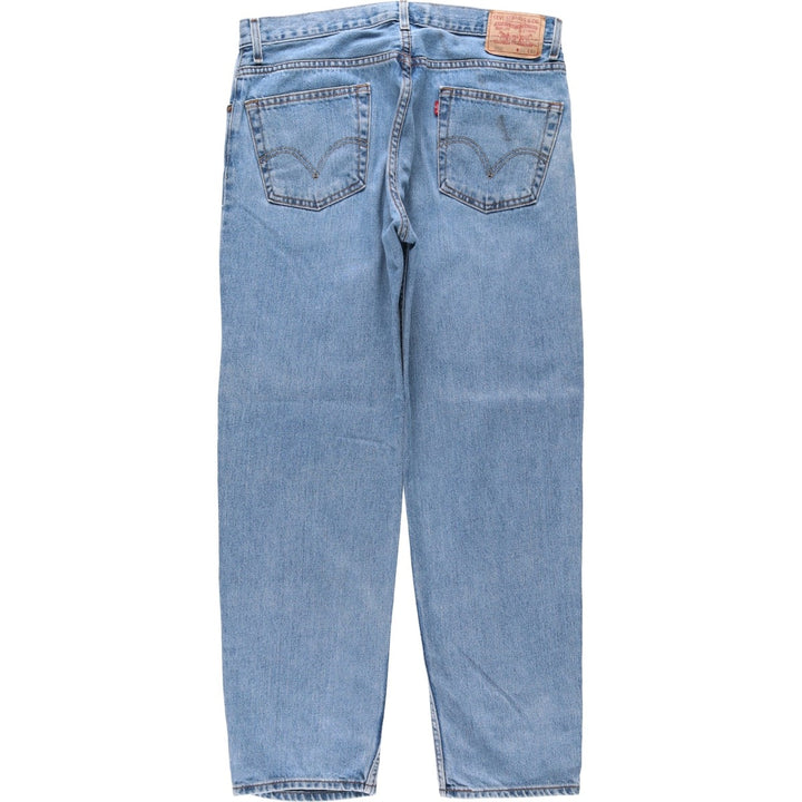 Levi's 550 Relaxed Fit Tapered Denim Pants for Men, W37 cotton blue type Vintage Second Hand